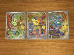 Pokemon First Partner Series 2 Johto Starter Set Chikorita Cyndaquil Totodile - Image 1