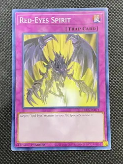 YuGiOh! - Red-Eyes Spirit DLCS-EN071 Common 1st Edition Near Mint - Image 1