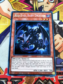 Red-Eyes Baby Dragon lds1-en010 Ltd Ed (VLP) Secret Rare Yu-Gi-Oh! - Image 1