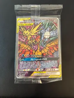 Moltres Zapdos & Articuno GX - SM210 - Sealed - SM Black Star Promo Pokemon Card - Image 1