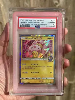 PSA 10 CHERRY BLOSSOM PIKACHU 211/SM-P | Tokyo DX Promo Pokemon Card | New Cert - Image 1