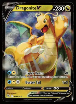 Dragonite V 049/078 Holo Pokemon GO Pokemon Card - Image 1