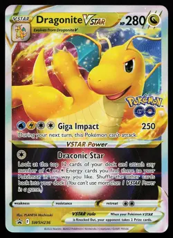 Dragonite VSTAR SWSH236 Holo Pokemon GO Promo Pokemon Card - Image 1