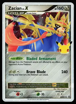 Zacian LV. X SWSH135 Holo Sword & Shield Promo Pokemon Card - Image 1