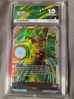 Dragon Ball Super Card Game Broly FB08-122 SCR Secret Rare Near Mint - Image 1