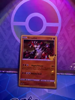 Pokemon TCG - Celebrations - Holo Rare - Groudon 017/025 NM 25th Anniversary - Image 1