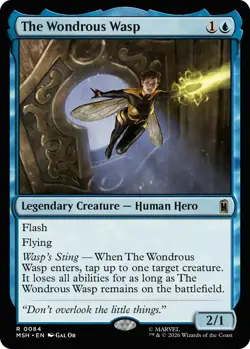 The Wondrous Wasp x1 MTG Magic the Gathering - Marvel Super Heroes FOIL - Image 1