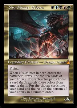 Magic The Gathering MTG NIV-MIZZET REBORN RETRO FRAME Ravnica Remastered NM - Image 1