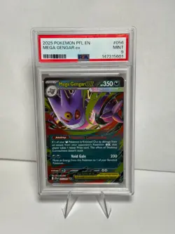 Pokemon Phantasmal Flames Mega Gengar ex Double Rare #056/094 - PSA 9 MINT - Image 1