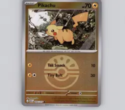 Pikachu (Friend Ball) 055/217 Reverse Holo C Ascended Heroes NM Pokemon - Image 1
