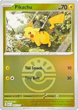 PIKACHU (FRIEND BALL) 055/217 HOLO ASCENDED HEROES POKEMON REVERSE HOLO NM/M - Image 3
