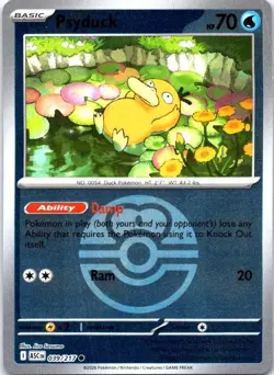 Psyduck (Love Ball) 039/217 Holo Common Ascended Heroes Pokemon Reverse Holo NM - Image 1