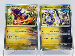 Miraidon 121/162 & Koraidon 119/162 Pokemon Scarlet And Violet: Temporal Forces - Image 1
