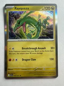 Rayquaza 153/217 Rare Ascended Heroes Pokemon Holo Near Mint - Image 1