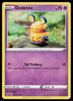Dedenne 077/185 Common Vivid Voltage Pokemon Near Mint - Image 1