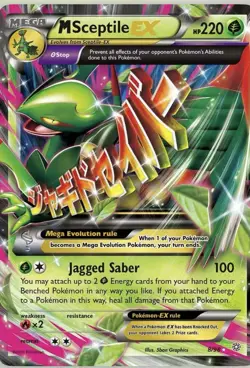 4p Pokemon TCG Mega EX M Rayquaza, Venusaur, Sceptile, Heracross - Image 3