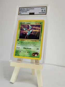 Brock's Zubat #24 (1st Edition) - 2000 Pokemon Gym Heroes (AGS 9.5 - POP 1) - Image 2