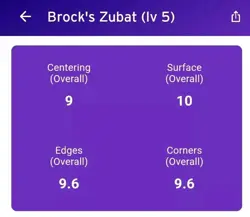Brock's Zubat #24 (1st Edition) - 2000 Pokemon Gym Heroes (AGS 9.5 - POP 1) - Image 4
