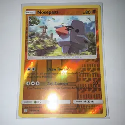 The Pokemon Company Nosepass 106/236 SM Cosmic Eclipse Reverse Holo Common 80 - Image 1