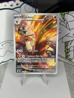 Pokemon TCG Blaziken 192/182 Illustration Rare SV10: Destined Rivals (NM) - Image 1
