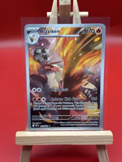 Pokemon TCG Blaziken 192/182 Illustration Rare SV10: Destined Rivals (NM) - Image 1