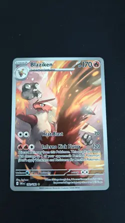 Pokemon TCG - Blaziken - Illustration Rare SV10: Destined Rivals 192/182 NM - Image 1