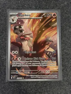 Pokemon TCG Blaziken 192/182 Destined Rivals Illustration Rare NM - Image 1