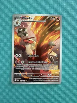 Pokemon TCG Blaziken 192/182 Destined Rivals Illustration Rare - NM - Image 2