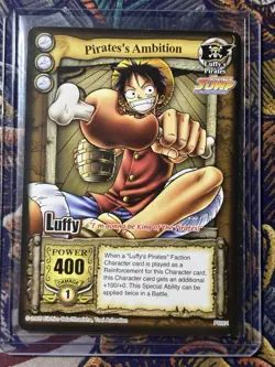 One Piece CCG The Quest Begins Pirate’s Ambition Luffy PR001 Shonen Jump Promo - Image 1
