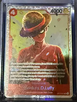 Monkey.D.Luffy OP12-015 One Piece TCG Secret Rare NM - Image 1