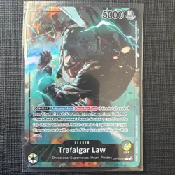 One Piece TCG Trafalgar Law Leader Parallel OP10-022 Alt Art Royal Blood - Image 1