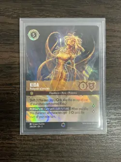 Disney Lorcana Kida Protector of Atlantis Enchanted 206/204 NM Into the Inklands - Image 1