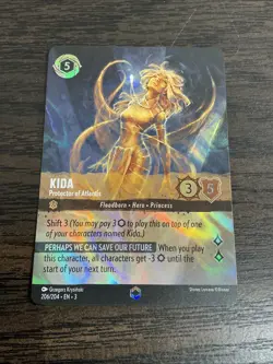 Disney Lorcana Kida Protector of Atlantis Enchanted 206/204 NM Into the Inklands - Image 3