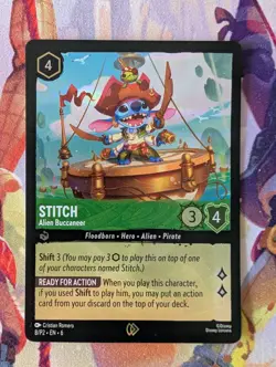 Stitch Alien Buccaneer 8/P2 Foil Promo Disney Lorcana Azurite Sea - Image 1