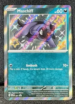 🔥Maschiff 071 Sv: “Baby Shiny” PROMO Card SPECTACULAR True Pokemon Treasure! A - Image 1