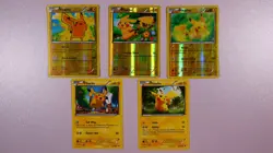 Pokemon Pikachu Card Lot 5x XY Base 42/146 Reverse Holo Generations NM - Image 1