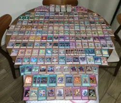 HUGE Vintage Yugioh Card Lot! 180 Vintage Foils, 36 Rares, & 500+ Commons! - Image 1