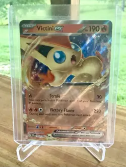 Pokemon 33/197 VICTINI EX Double Rare Full Art Obsidian Flames GTC card NM/MT - Image 1