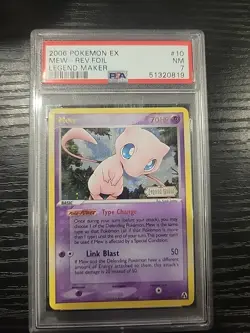 Mew 10/92 - 2006 Pokemon EX Legend Maker Stamped Reverse Foil PSA 7 - Image 1