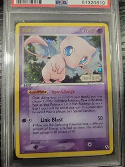 Mew 10/92 - 2006 Pokemon EX Legend Maker Stamped Reverse Foil PSA 7 - Image 3