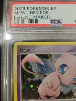 Mew 10/92 - 2006 Pokemon EX Legend Maker Stamped Reverse Foil PSA 7 - Image 4