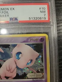 Mew 10/92 - 2006 Pokemon EX Legend Maker Stamped Reverse Foil PSA 7 - Image 5