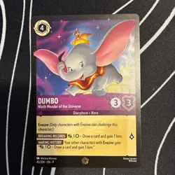 Dumbo Ninth Wonder of the Universe 45/204 Lorcana Fabled Legendary Mi nt Card - Image 1