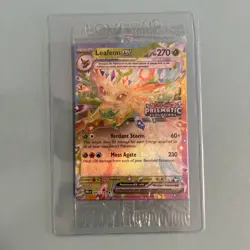 Pokemon TCG: Prismatic Evolutions - 006/131 - Leafeon Ex - Stamped Promo Sealed - Image 1
