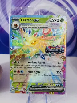 Pokemon TCG Leafeon ex 006/131 Stamped Promo Prismatic Evolutions New Sealed UK - Image 2