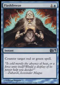*FOIL* FLASHFREEZE NM M12 mtg Blue - Instant Unc *FOIL* - Image 1