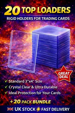 20 Top Loaders 3x4 + 100 Card Sleeves Clear Protectors Pokemon MTG Yugioh UK - Image 2