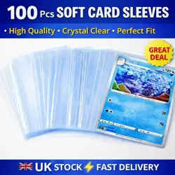20 Top Loaders 3x4 + 100 Card Sleeves Clear Protectors Pokemon MTG Yugioh UK - Image 3