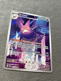 Crobat 093/086 Illustration Rare Pokemon Card Chaos Rising Full Art Holo NM - Image 3