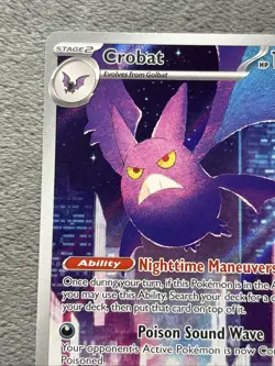 Crobat 093/086 Illustration Rare Pokemon Card Chaos Rising Full Art Holo NM - Image 4